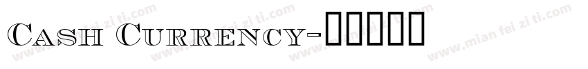 Cash Currency字体转换